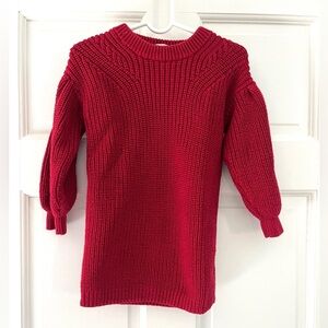 Gap Knit Sweater Dress Red Size 3T